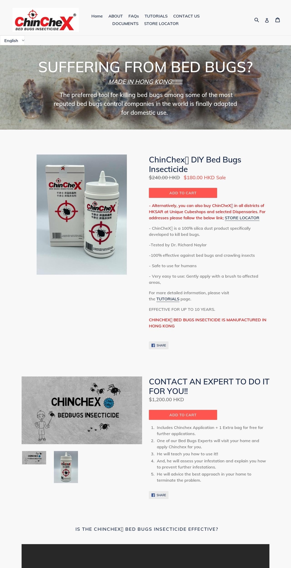 chinchex-bed-bugs-insecticide.myshopify.com shopify website screenshot