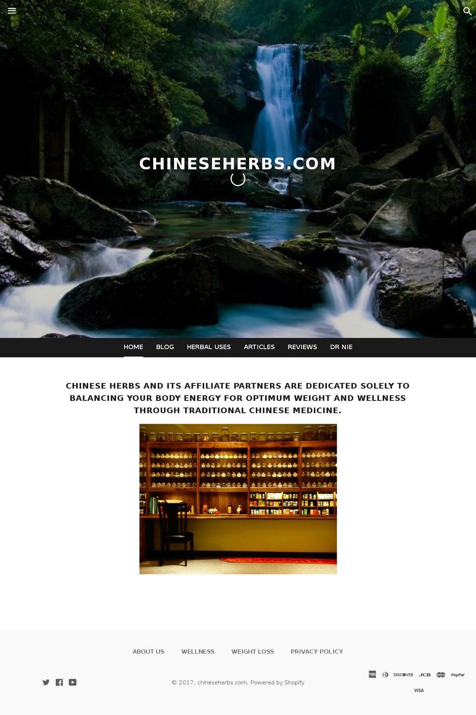 chineseherbs.com shopify website screenshot