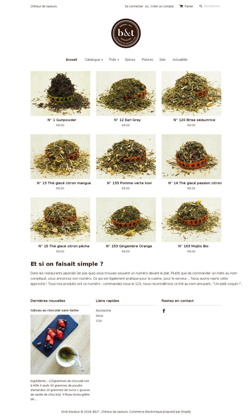 chineur-de-saveurs.com — Shopify storefront screenshot