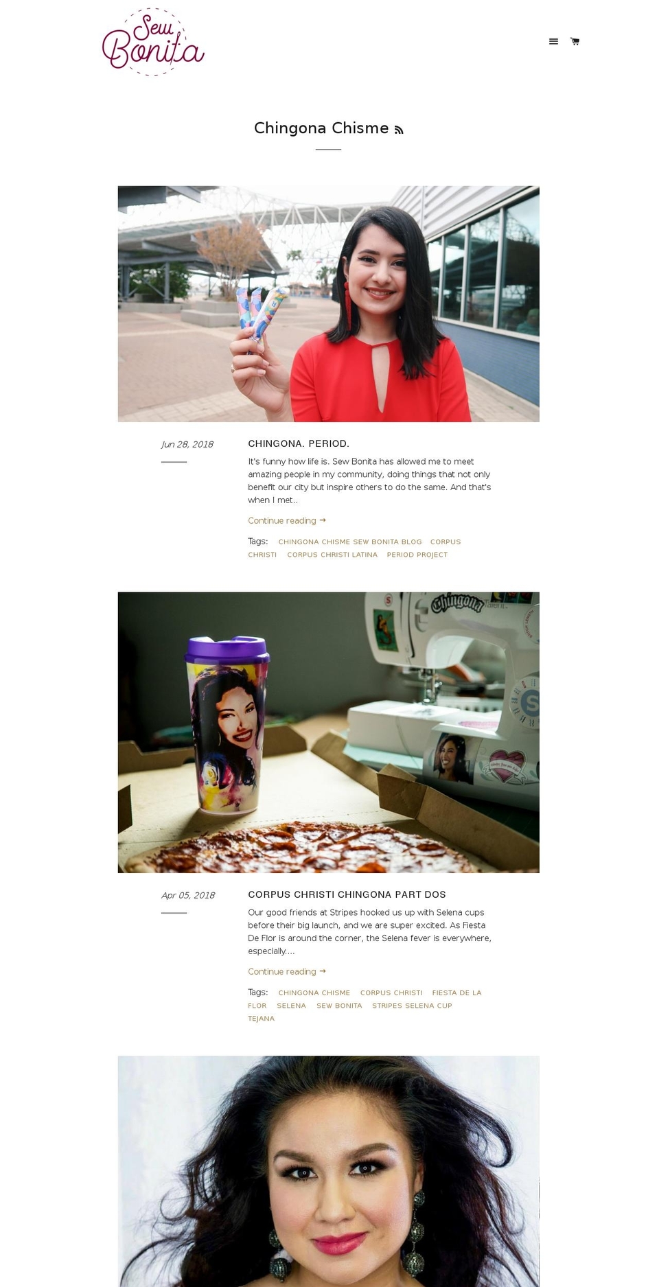 chingonachisme.com — Shopify storefront screenshot