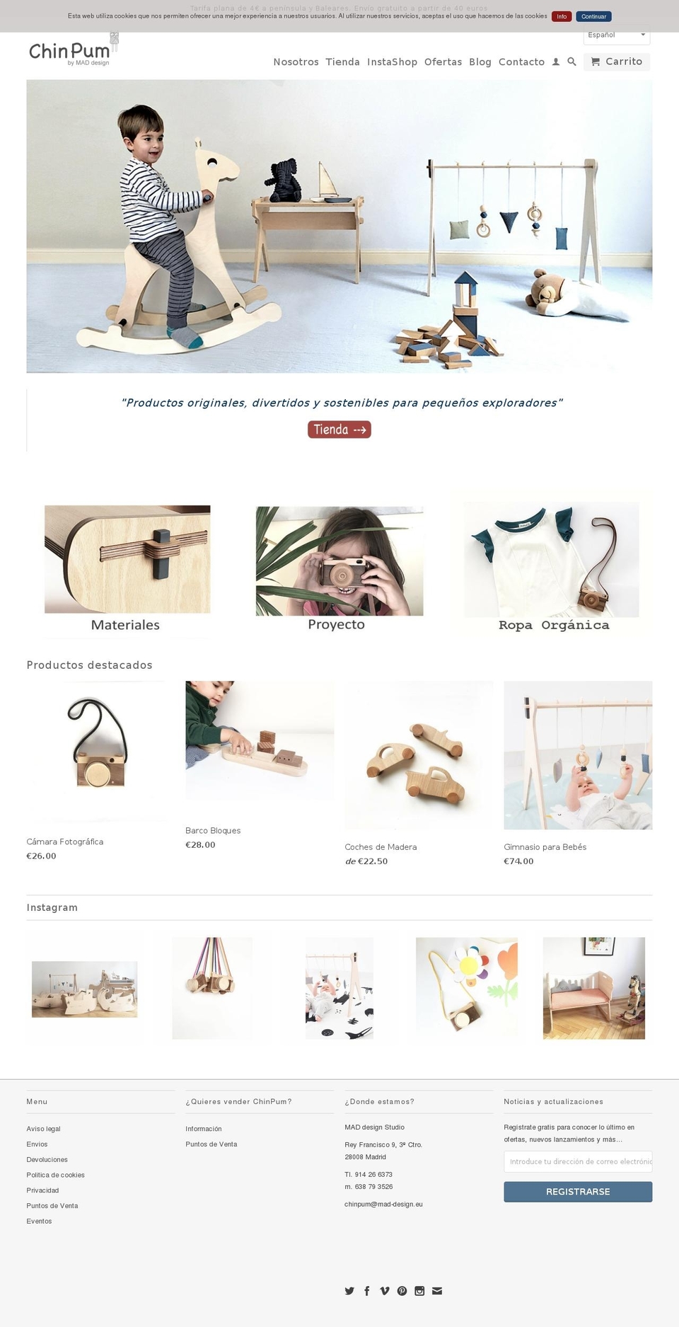 chinpum.eu shopify website screenshot