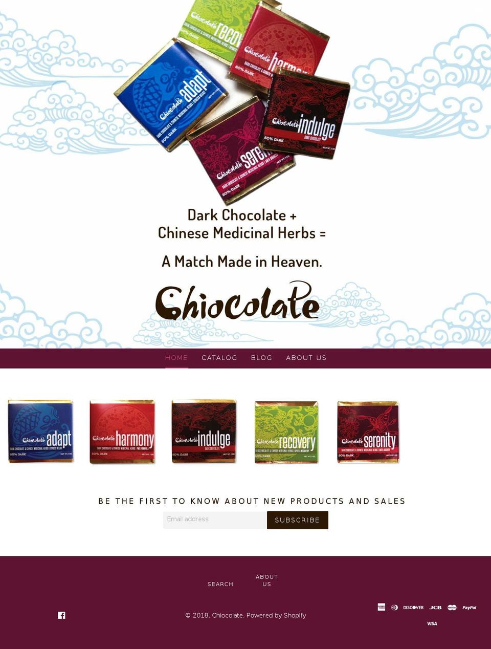 chiocolate.com — Shopify storefront screenshot