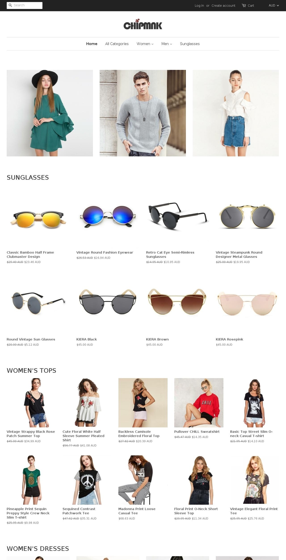 chipmnk.com — Shopify storefront screenshot