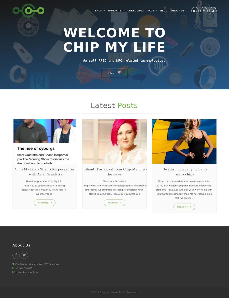 chipmylife.io shopify website screenshot