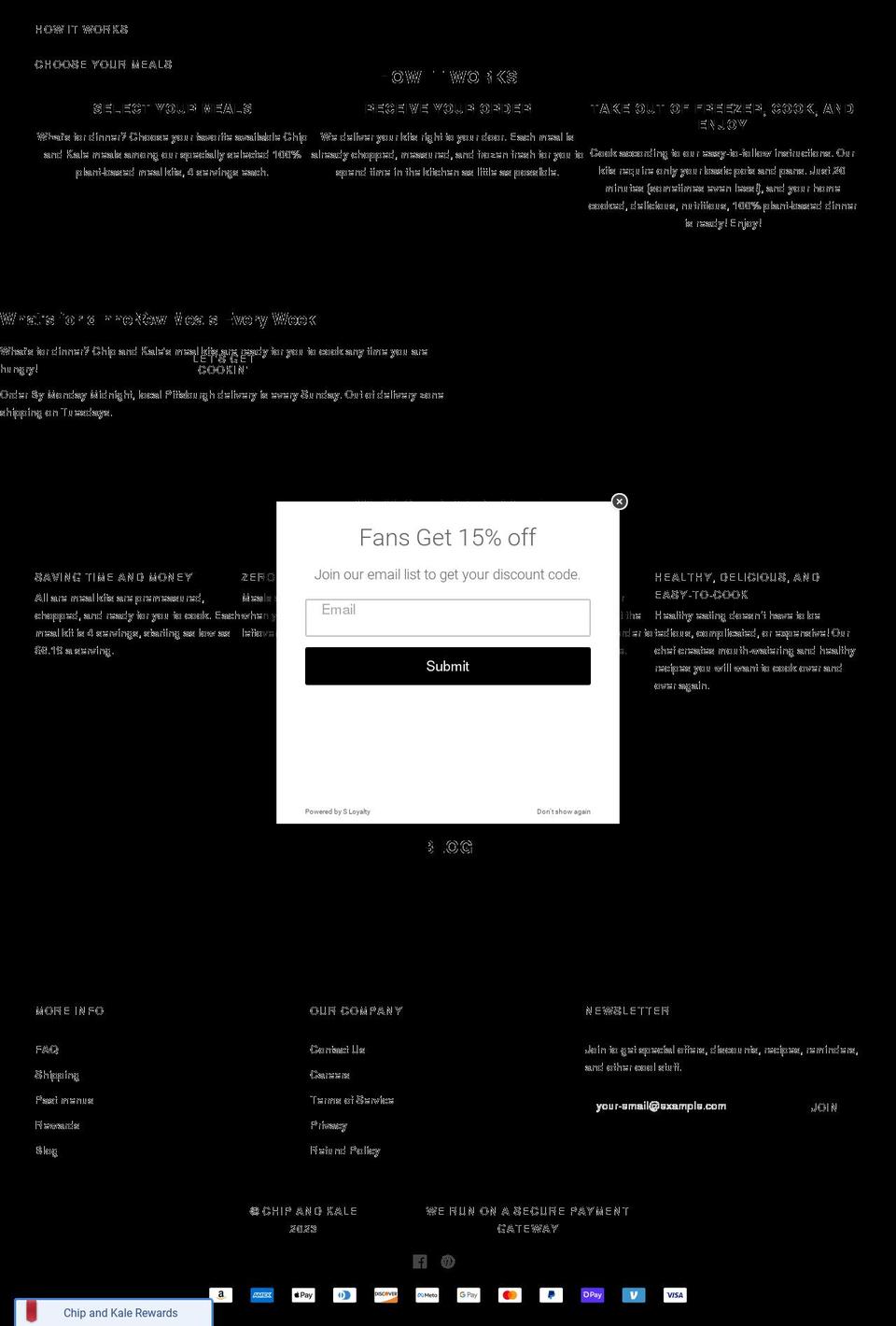 chipnkale.com shopify website screenshot