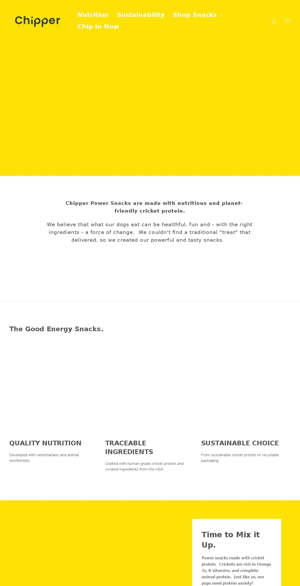 chipperpet.com — Shopify storefront screenshot