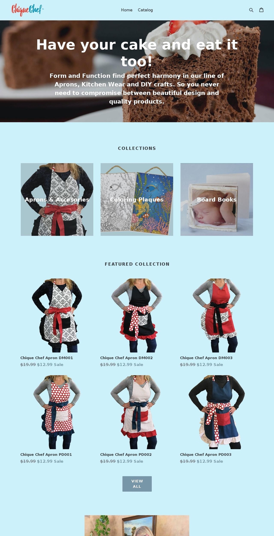 chiquechef.com — Shopify storefront screenshot
