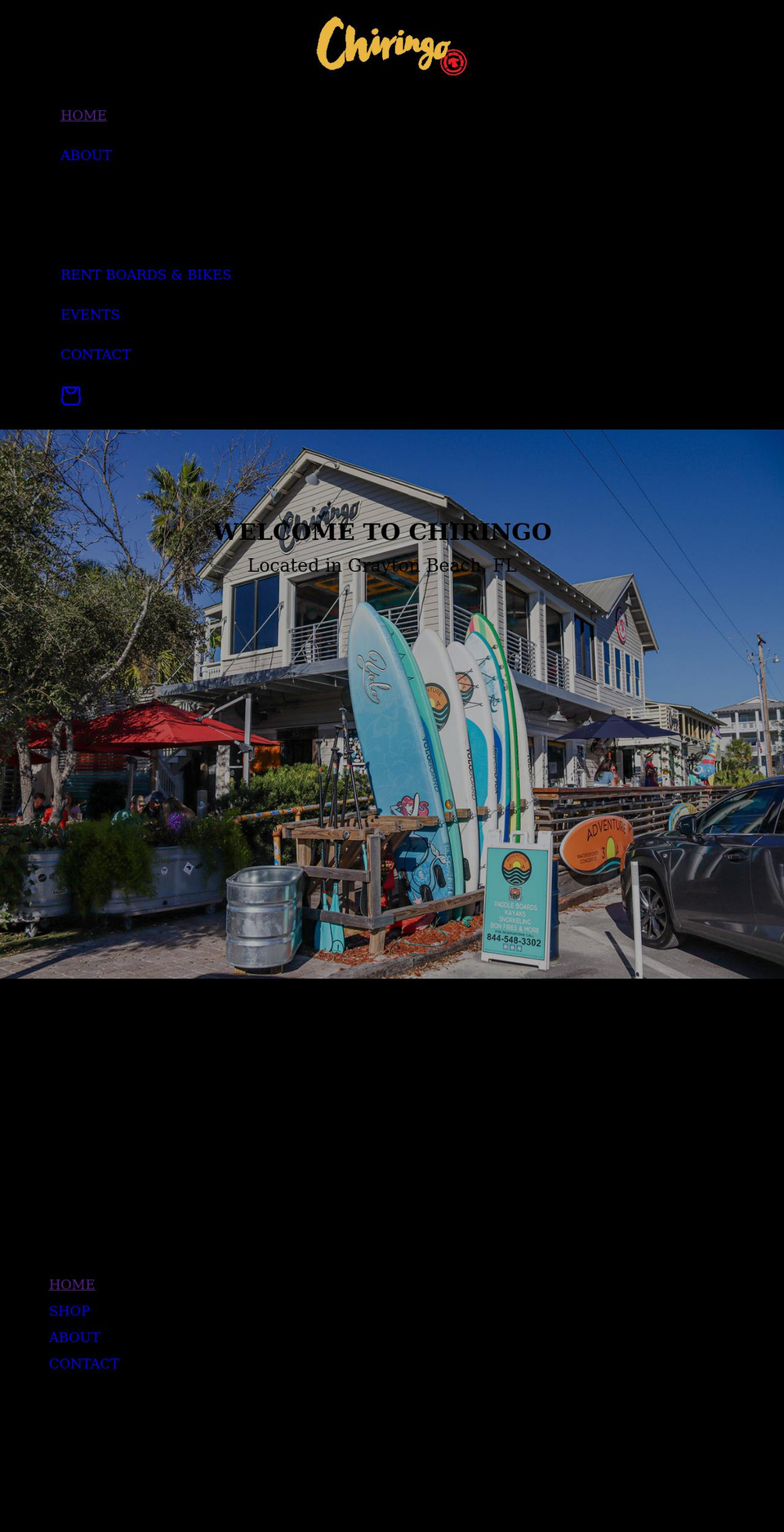 chiringograyton.com shopify website screenshot