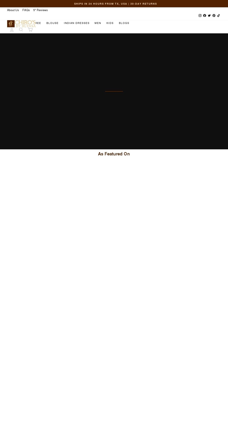 chirosbyjigyasa.myshopify.com — Shopify storefront screenshot