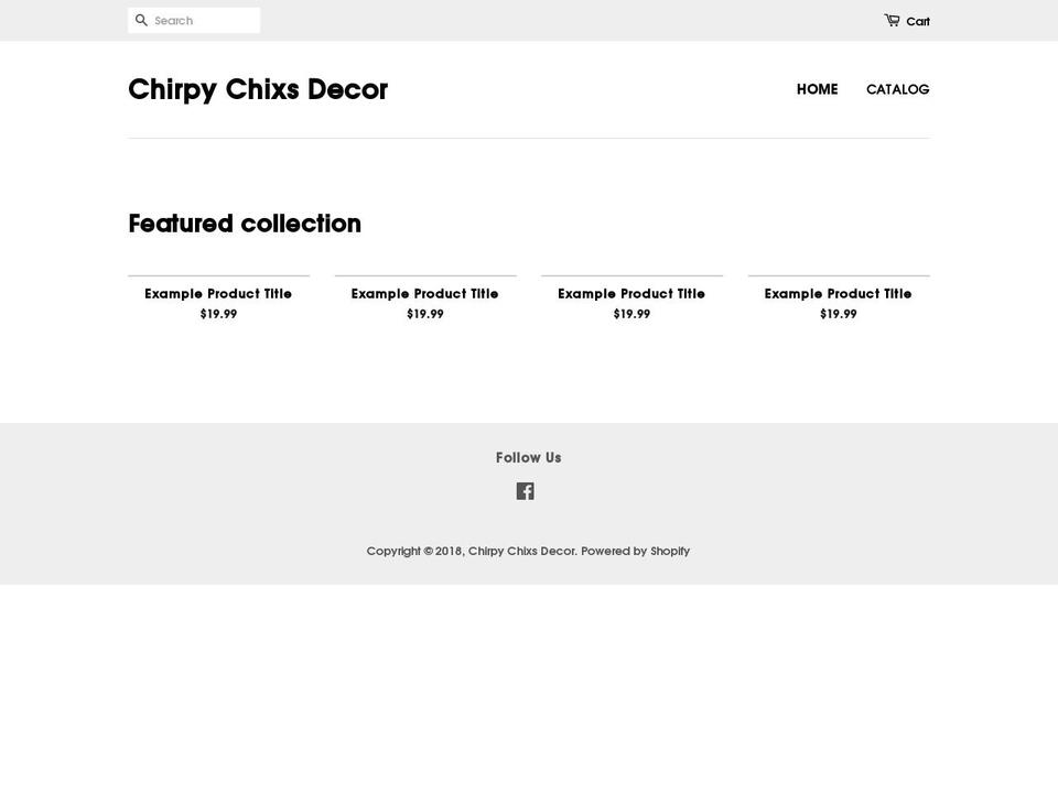 chirpychixsdecor.com — Shopify storefront screenshot