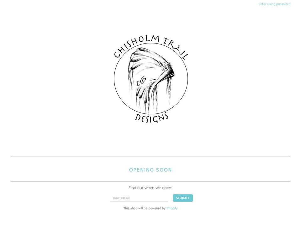 chisholmtrailjewelry.com shopify website screenshot
