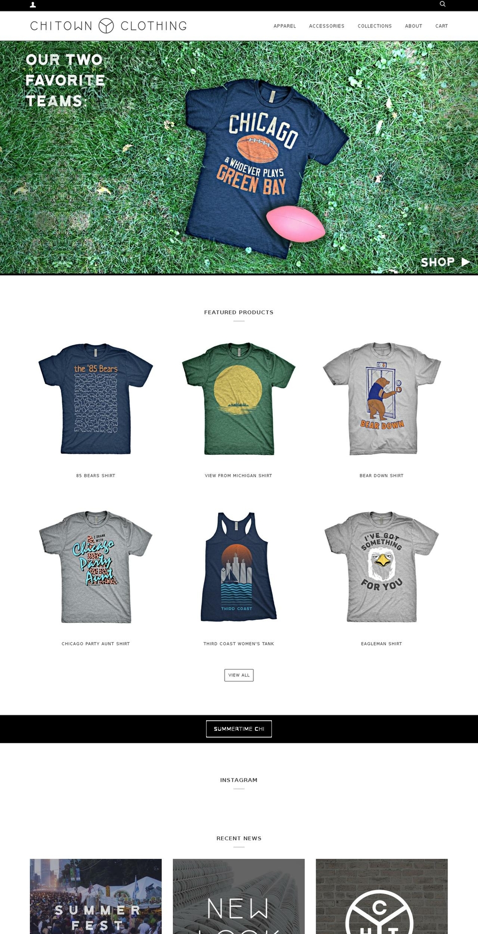 chitownclothing.com shopify website screenshot