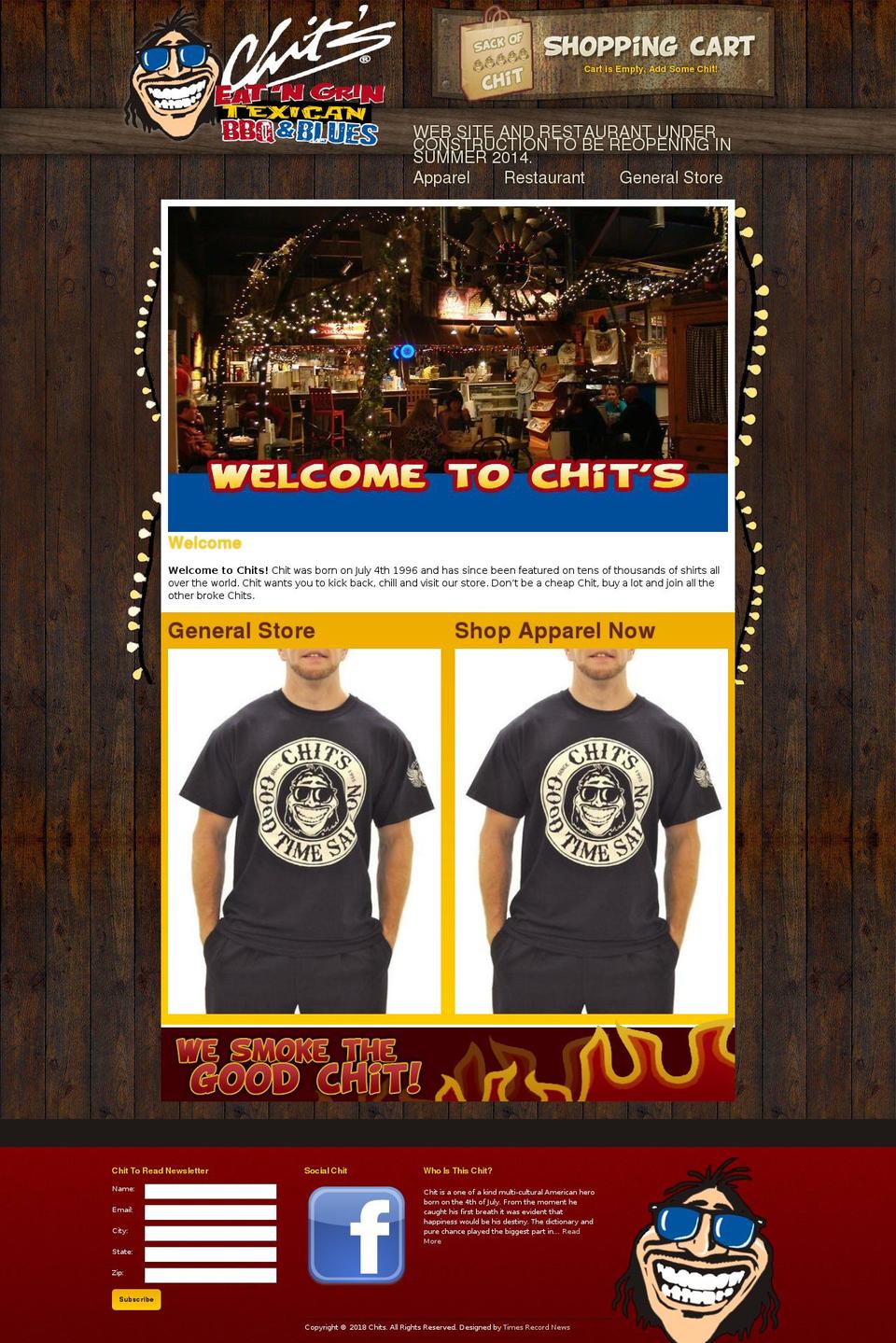 chits.com — Shopify storefront screenshot