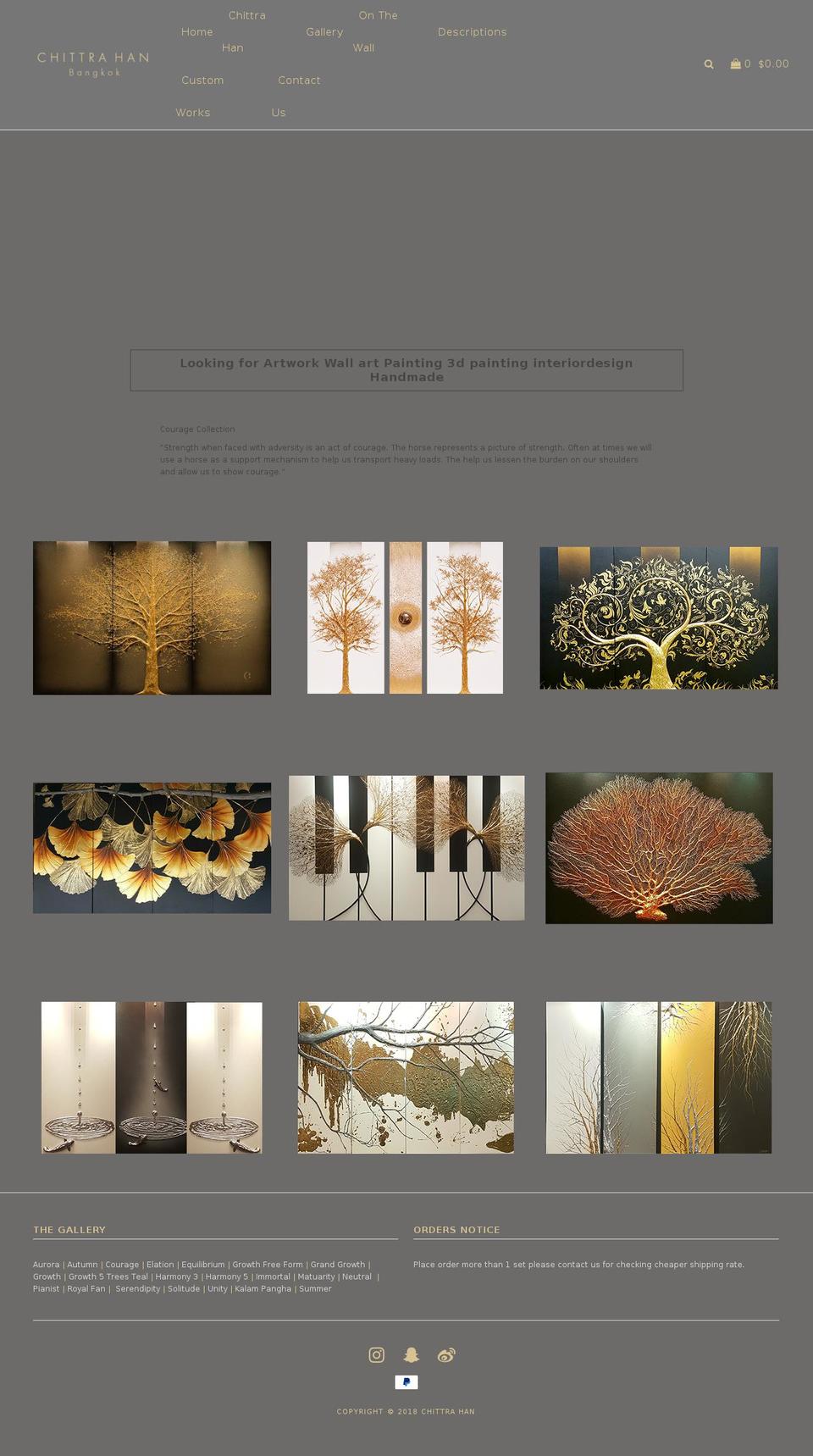 chittrahan.com — Shopify storefront screenshot
