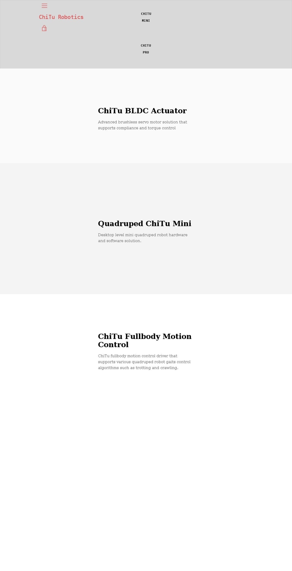 chiturobotics.com shopify website screenshot