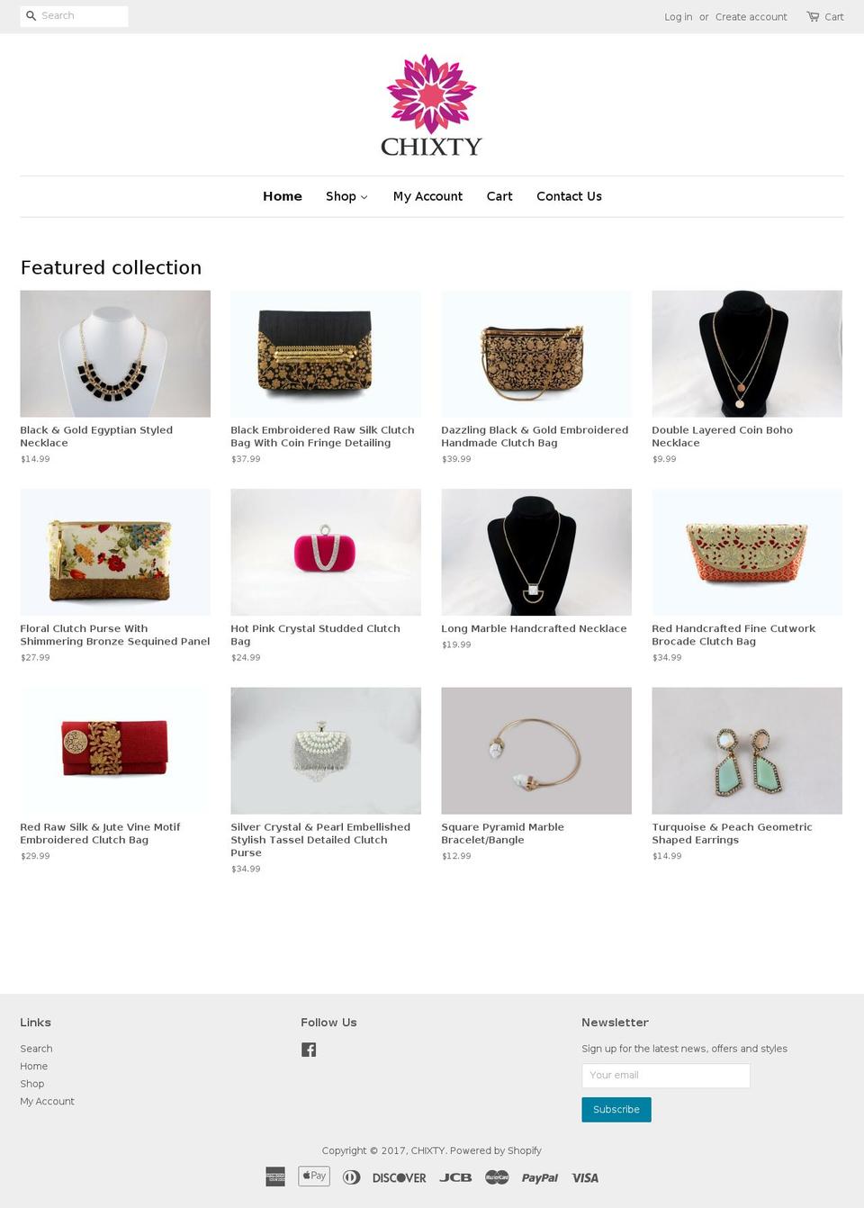 chixty.com shopify website screenshot