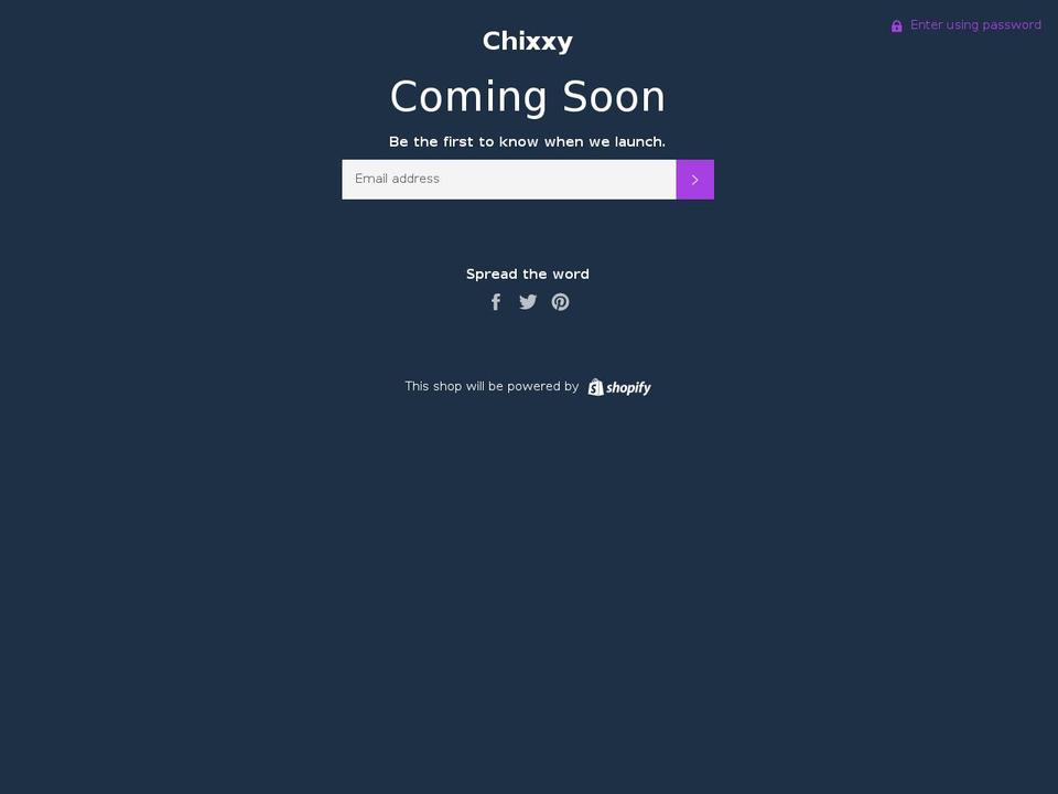 chixxy.com — Shopify storefront screenshot