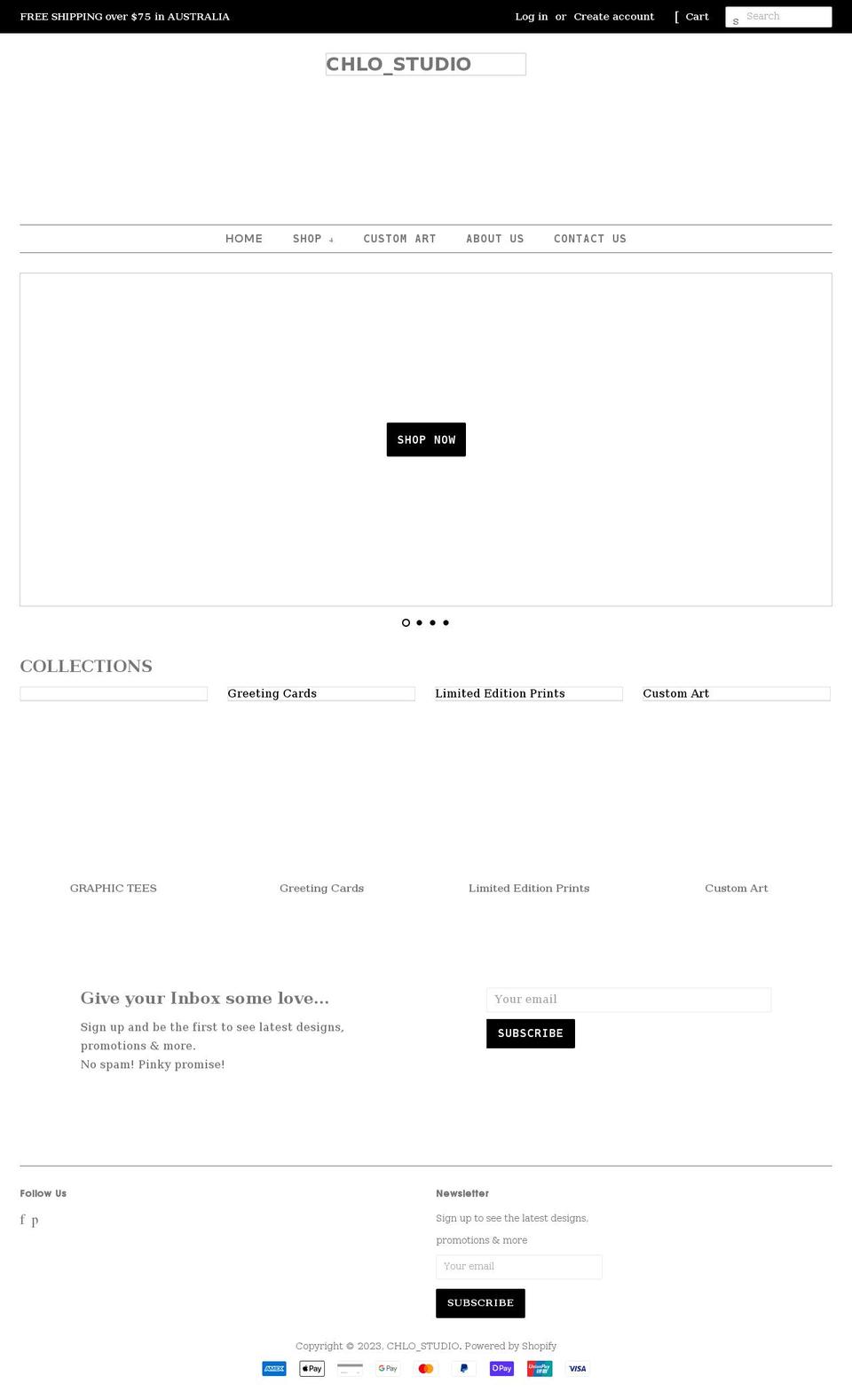 chlo-studio.com shopify website screenshot