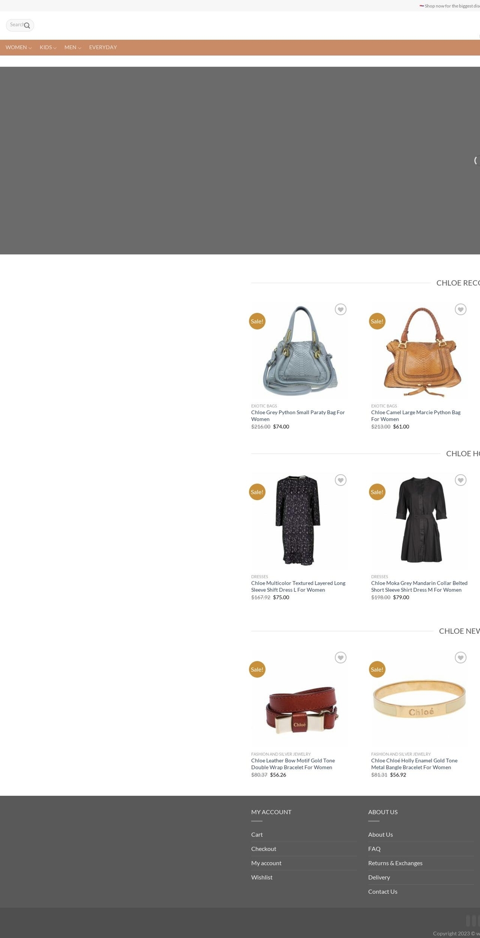 chloe-shop.com — Shopify storefront screenshot