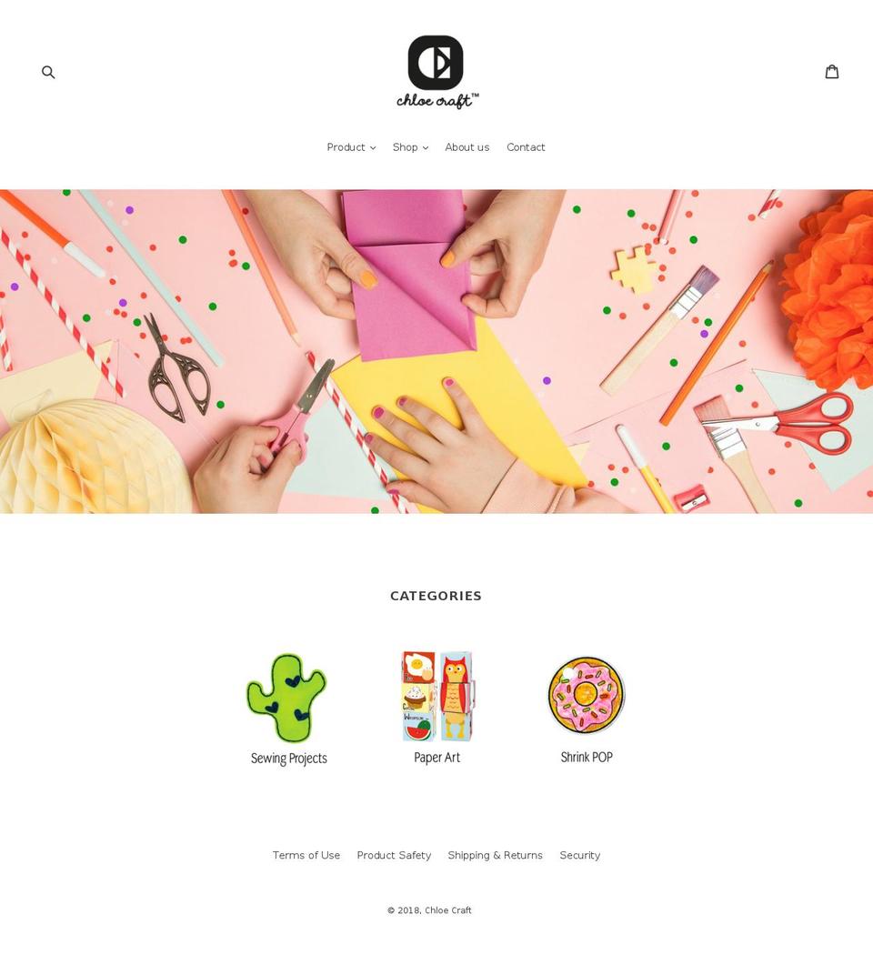 chloecraft.com — Shopify storefront screenshot