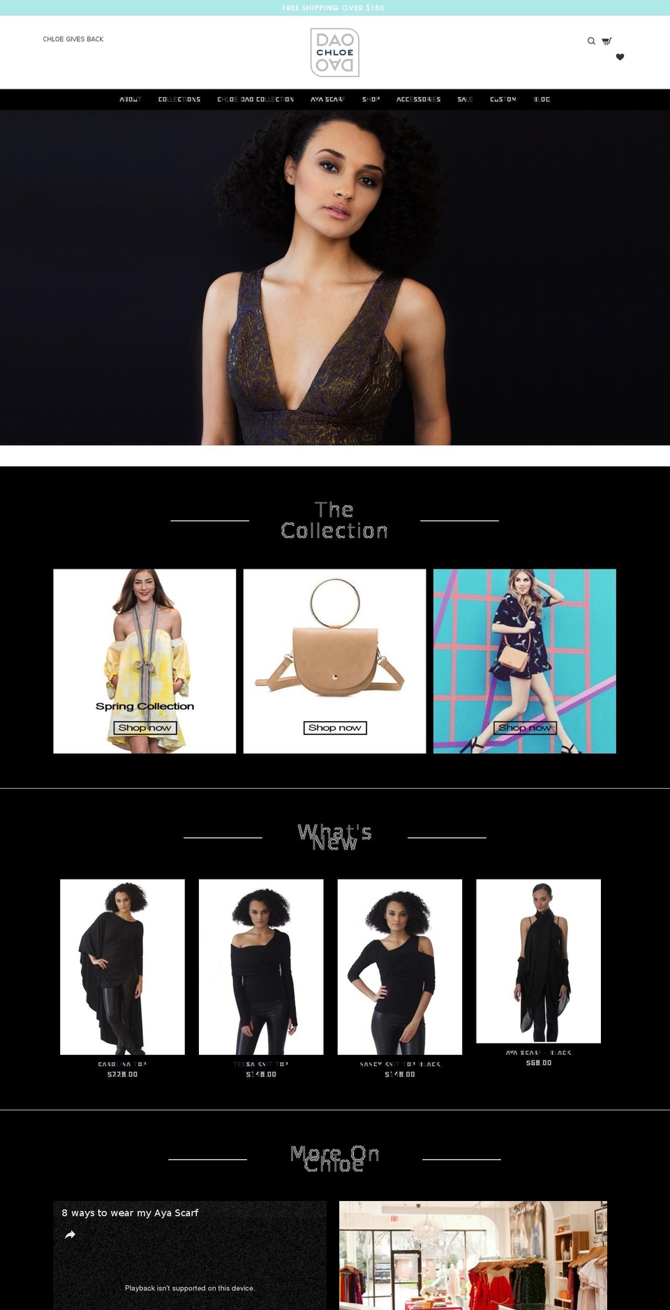 chloedao.com shopify website screenshot