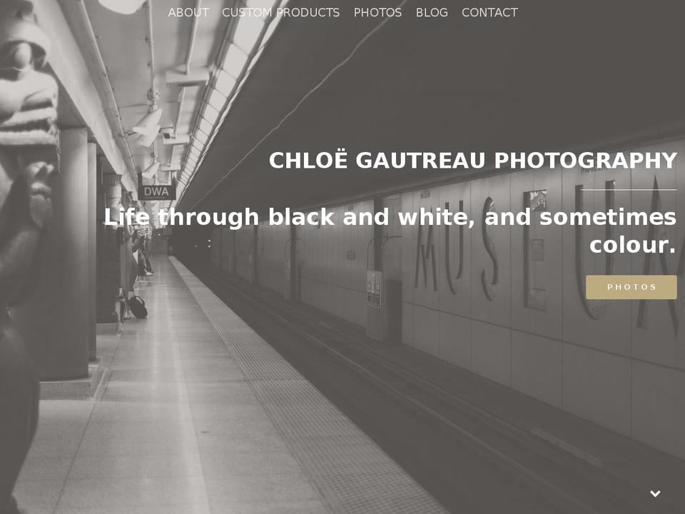 chloegautreau.com shopify website screenshot