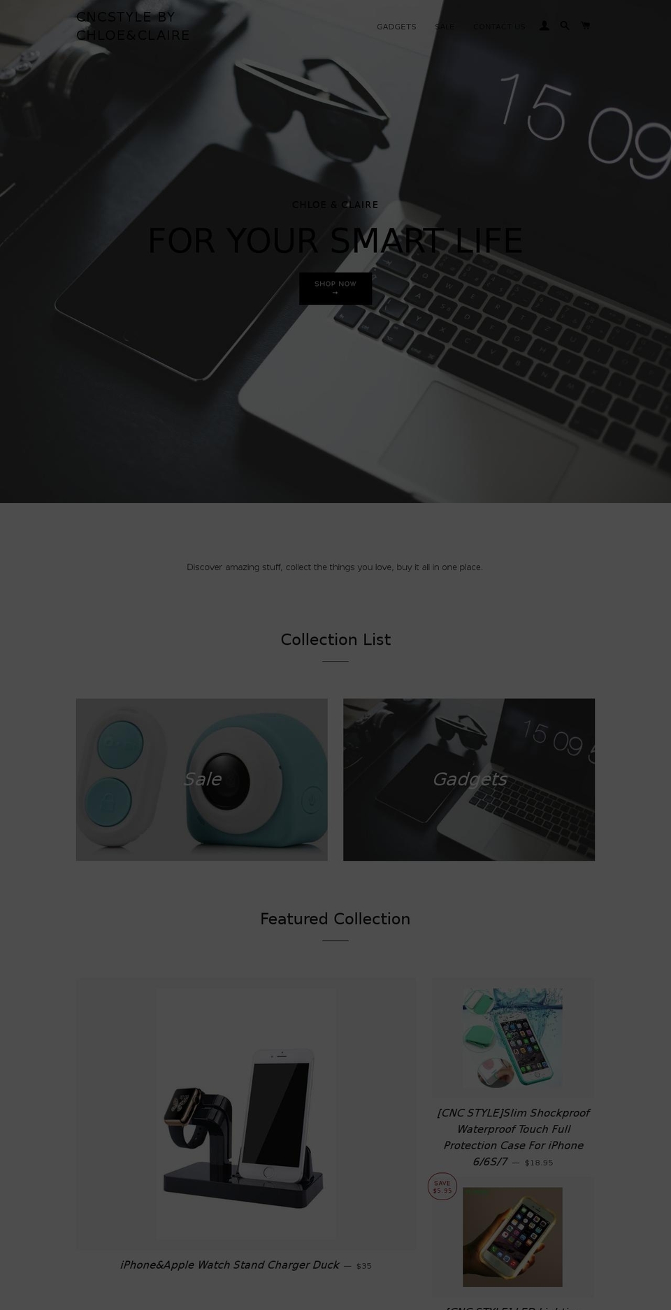 chloenclaire.com shopify website screenshot