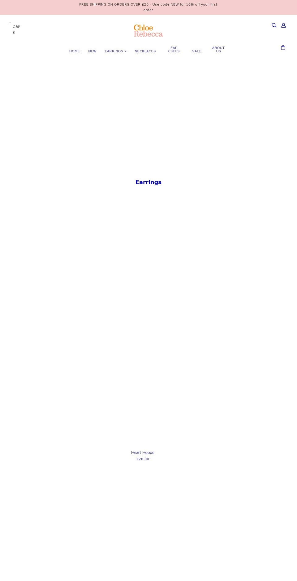 chloerebecca.com shopify website screenshot