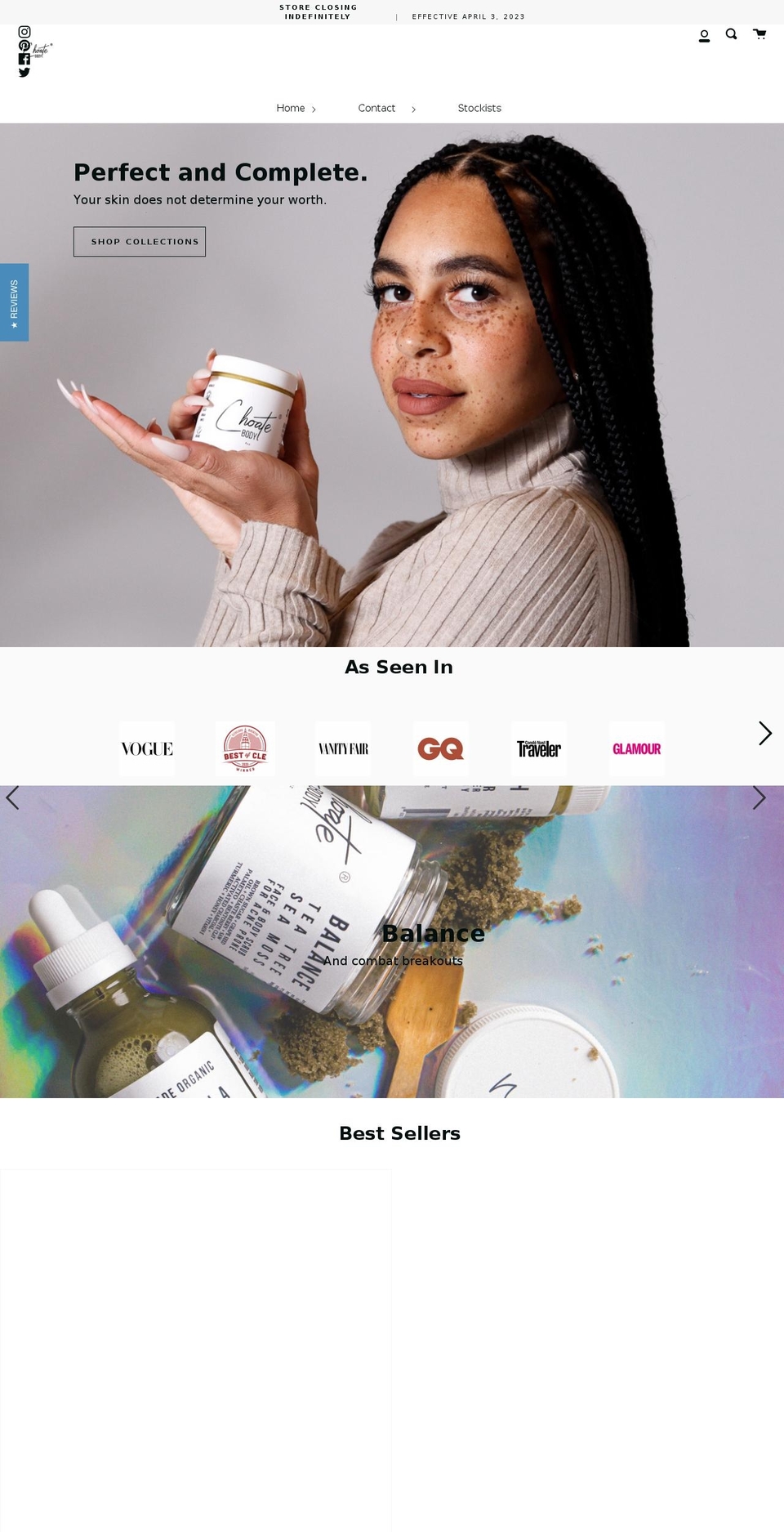 Copy of current theme Shopify theme site example choatebody.com