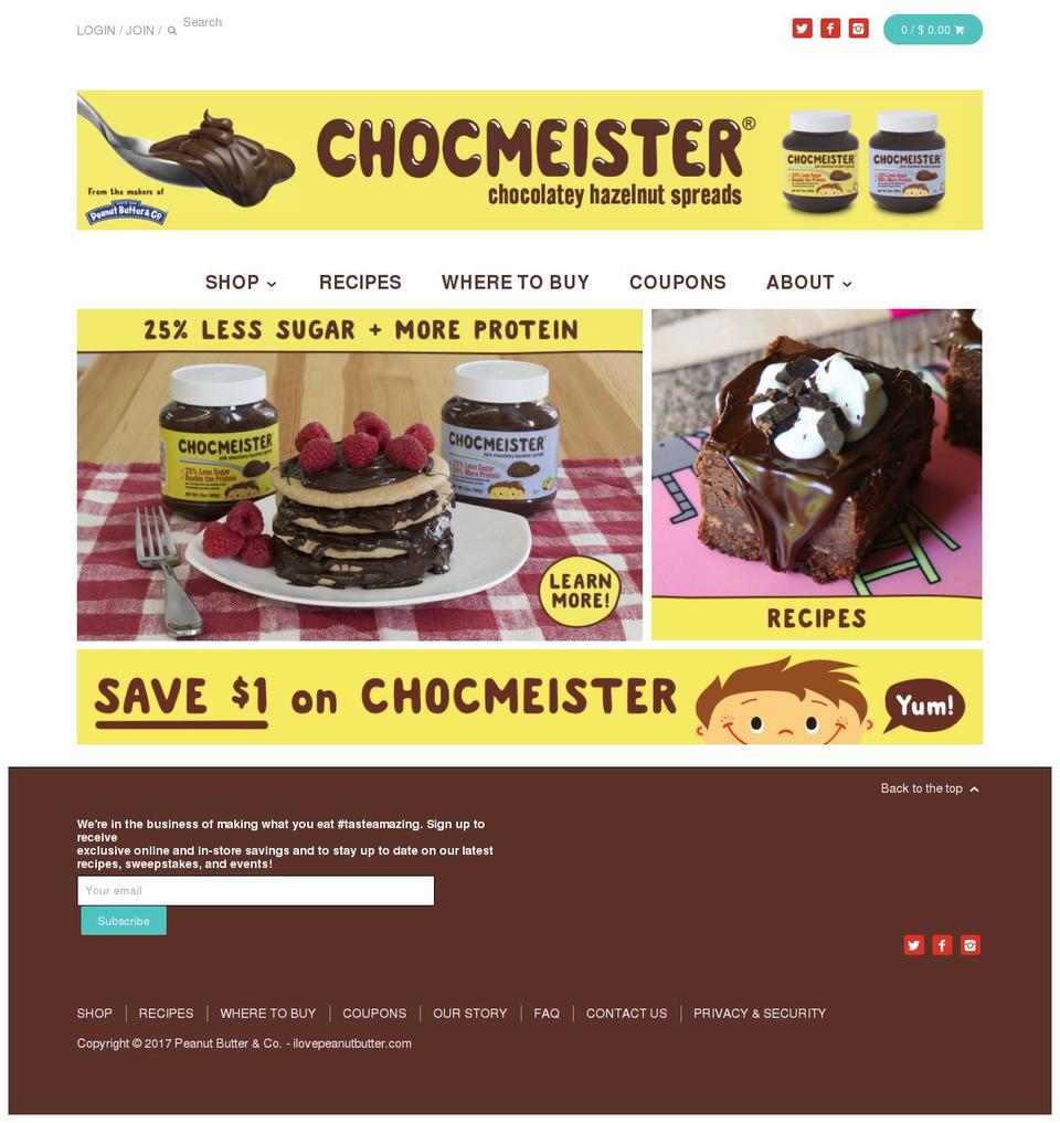 chocmeister.com shopify website screenshot