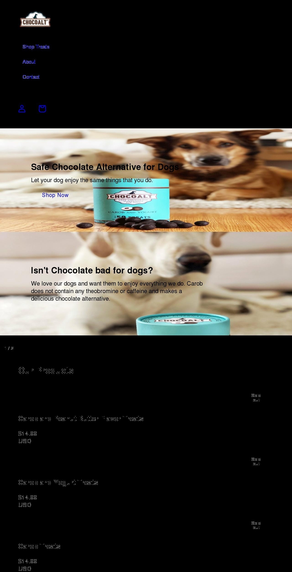 chocoalt.com shopify website screenshot
