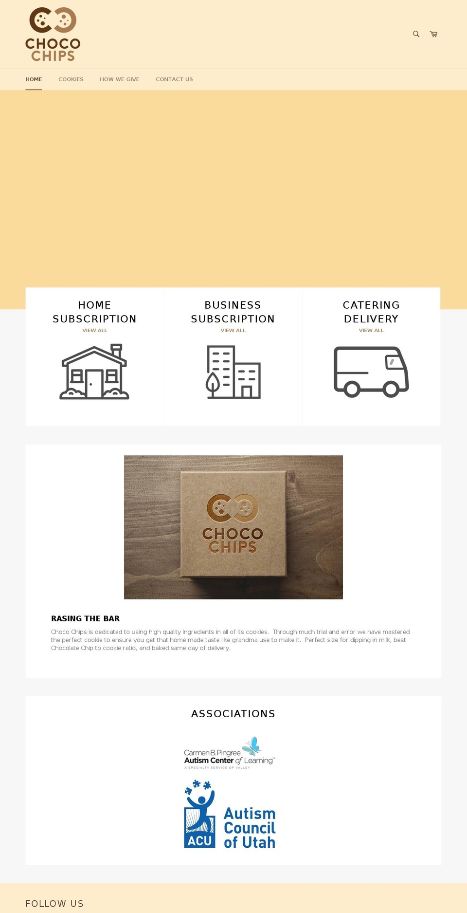 chocochips.com — Shopify storefront screenshot