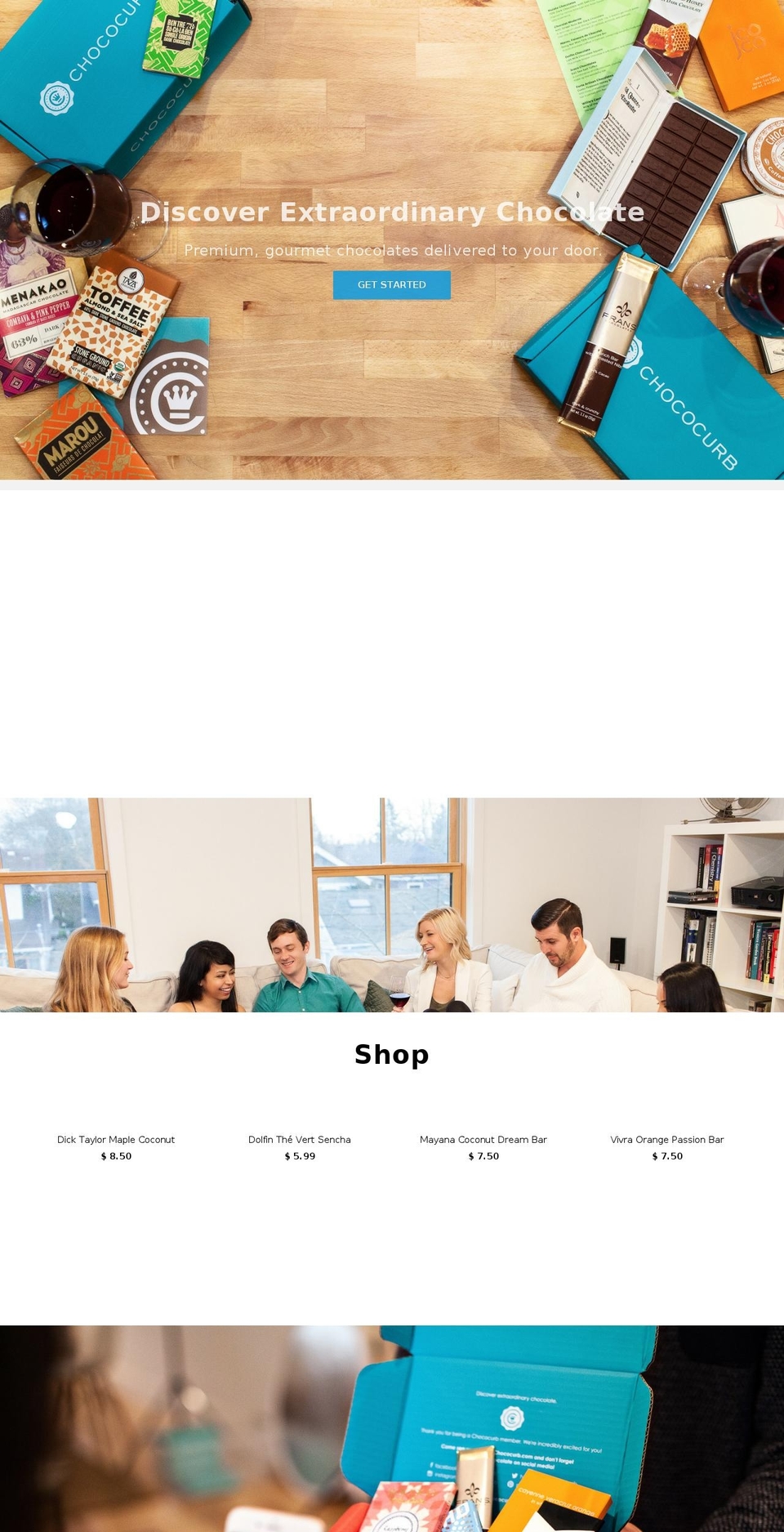 chococurb.co shopify website screenshot