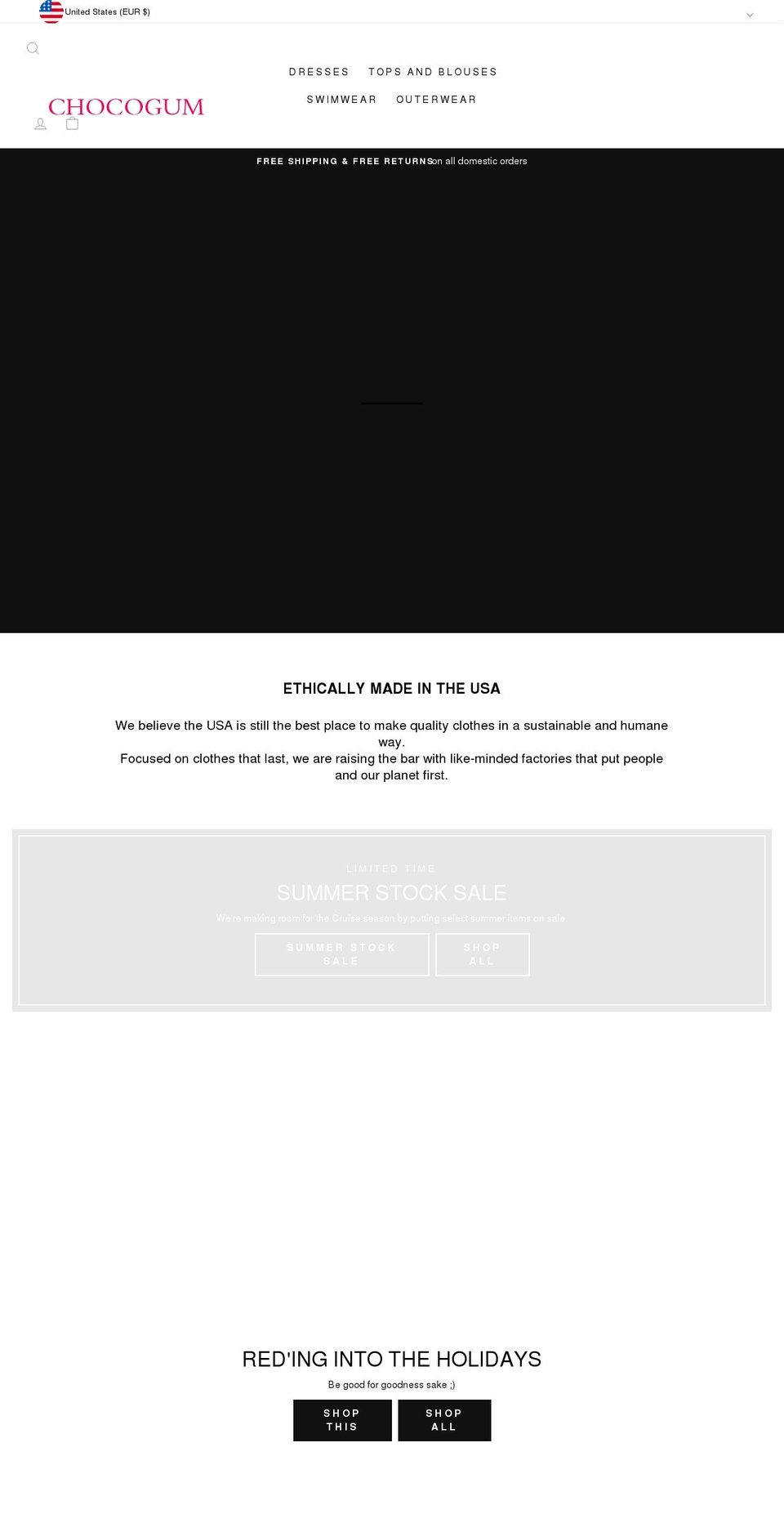 chocogum.com shopify website screenshot