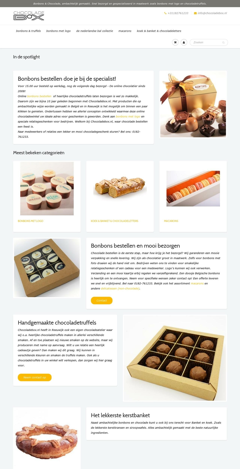 chocoladebox.eu shopify website screenshot