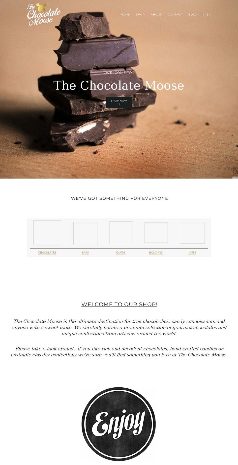 chocolate-moose-2.myshopify.com shopify website screenshot
