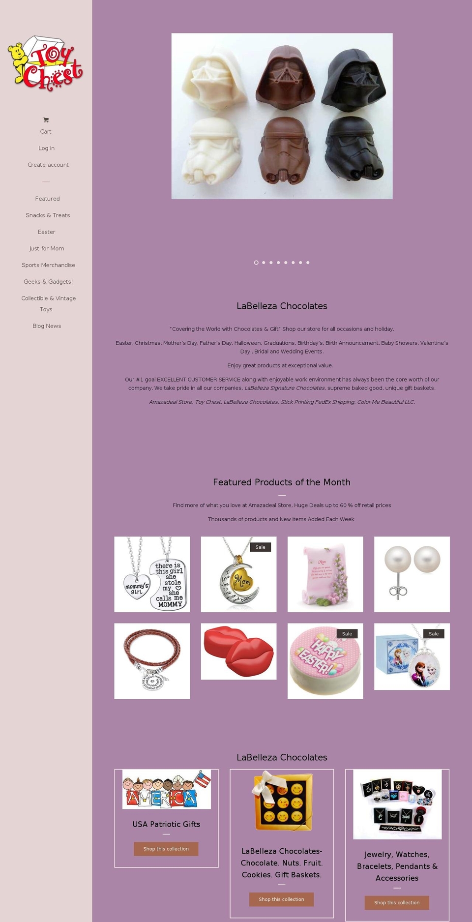 chocolatecandytreat.com shopify website screenshot