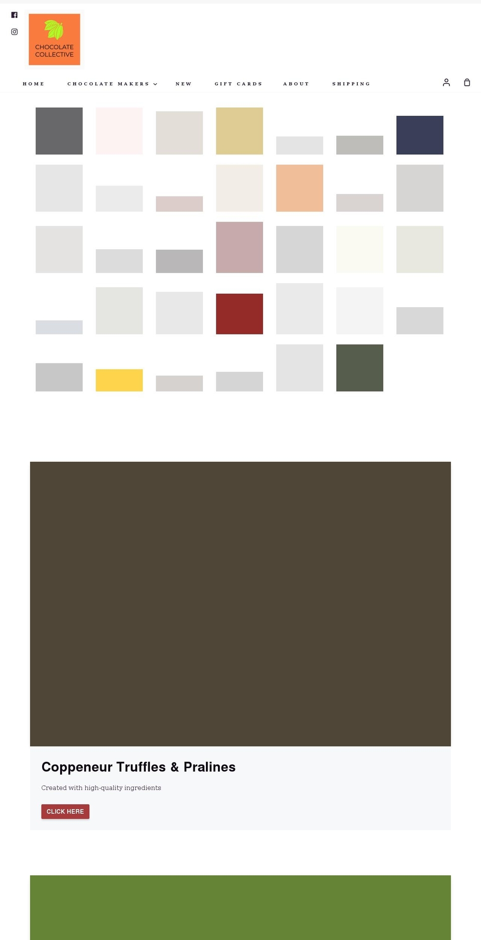 chocolatecollective.ca shopify website screenshot