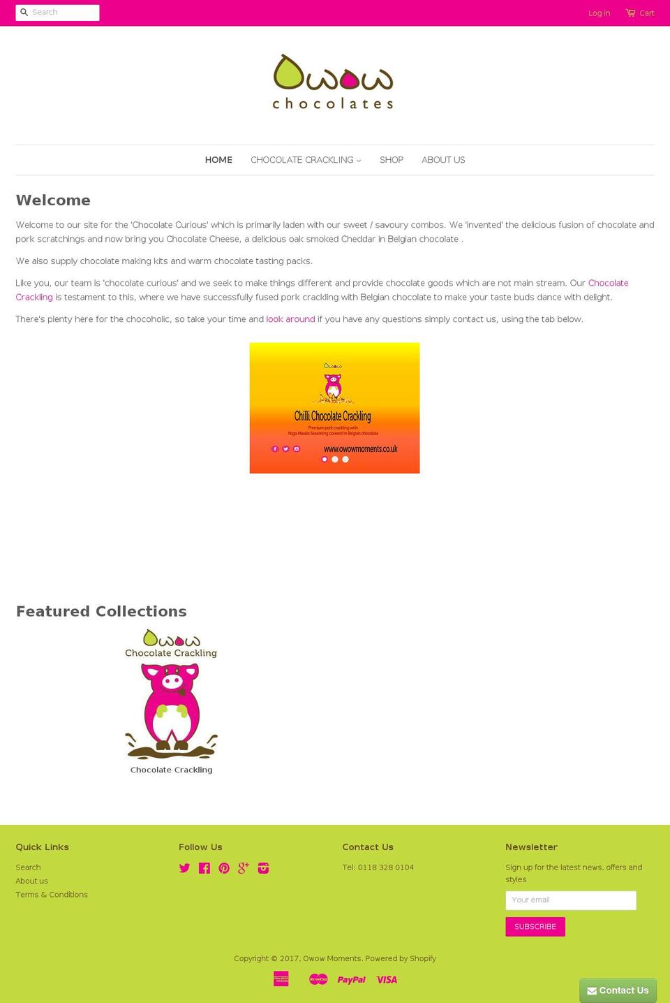 Copy of Minimal Shopify theme site example chocolatecrackling.com