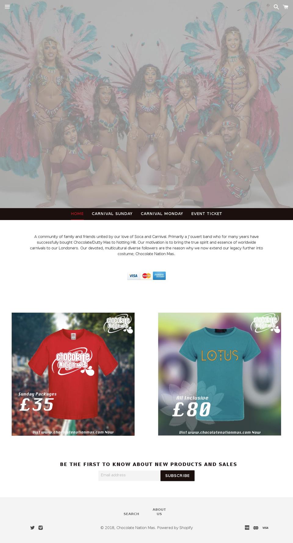 chocolatenationmas.co.uk shopify website screenshot