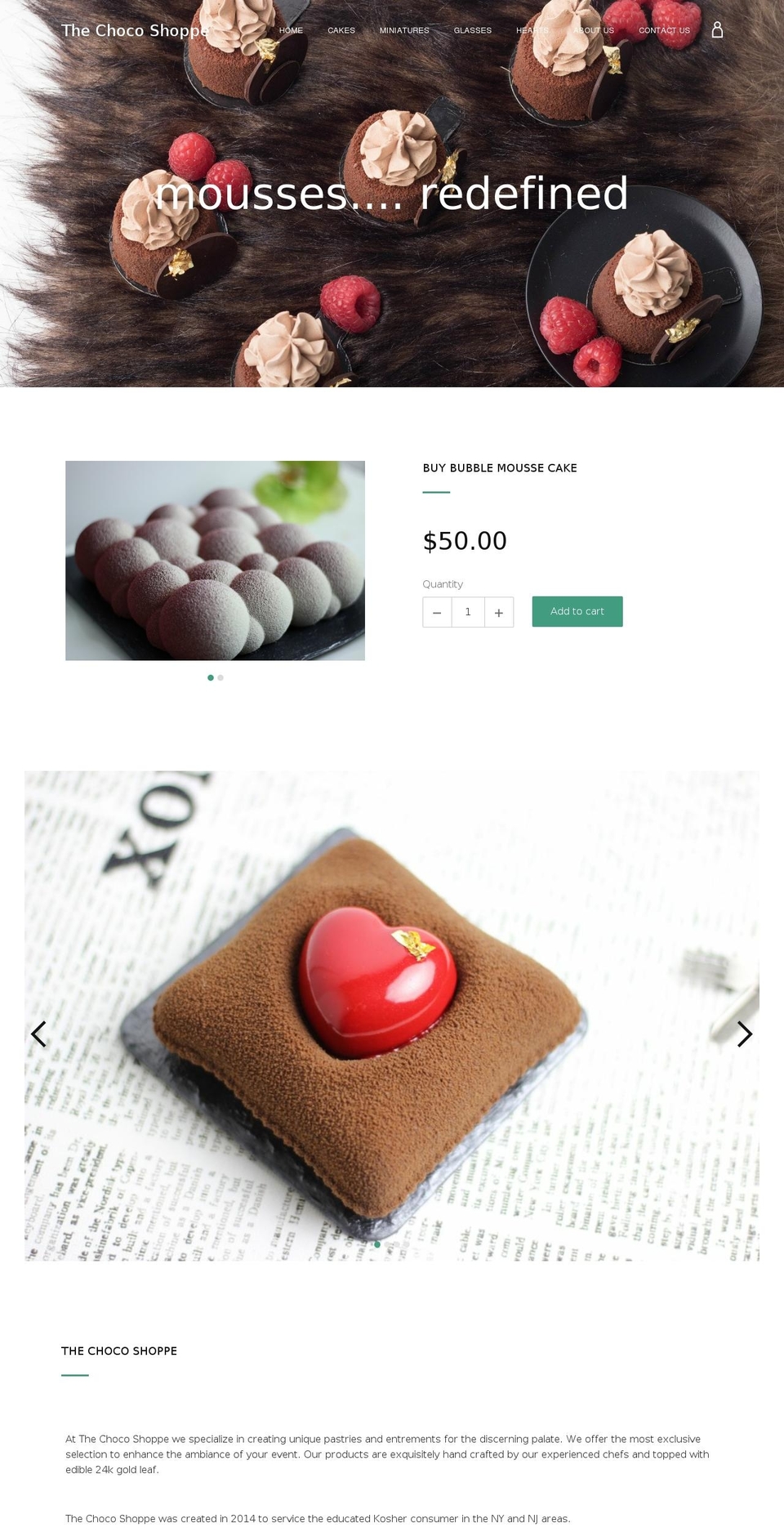 chocoshoppe.com shopify website screenshot