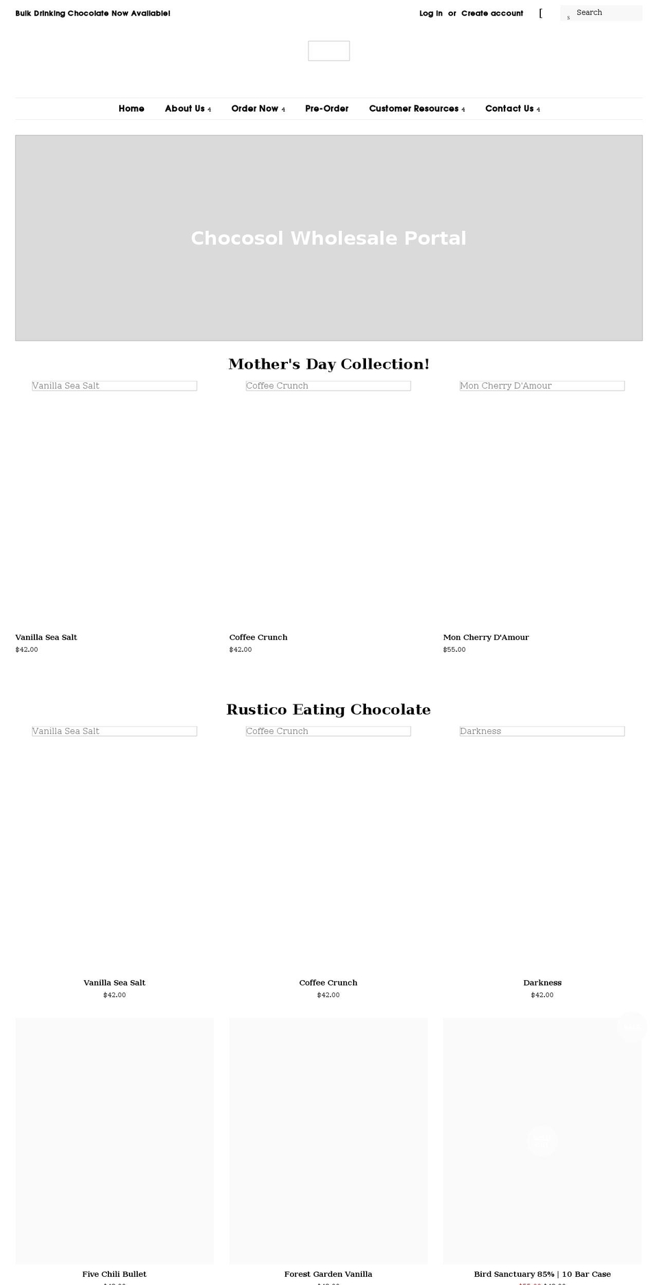 chocosolws.com shopify website screenshot