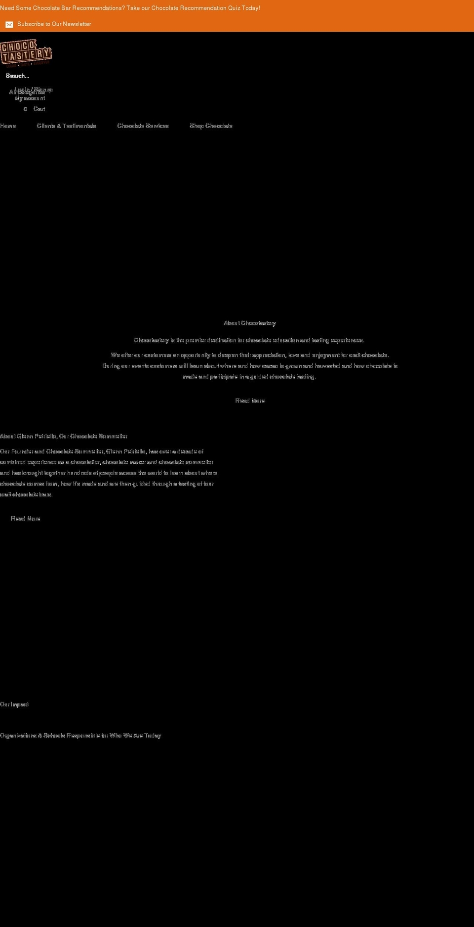 chocotastery.com shopify website screenshot