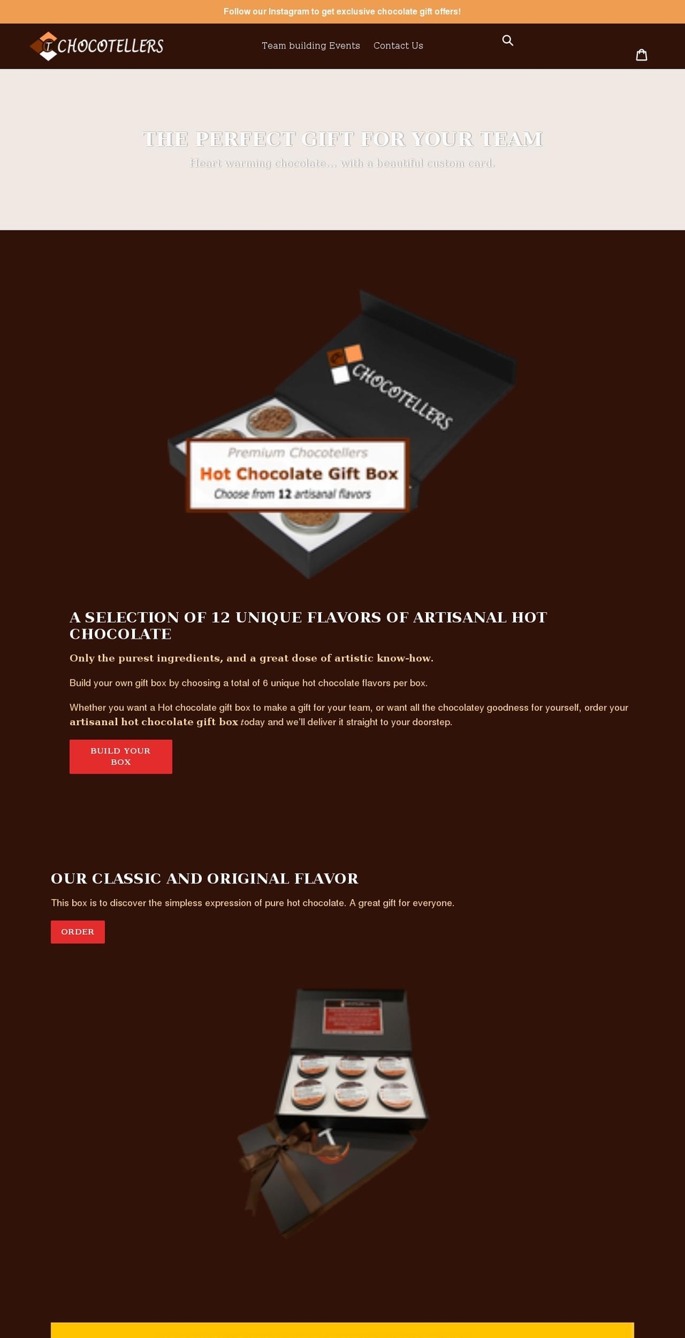 chocotellers.com shopify website screenshot
