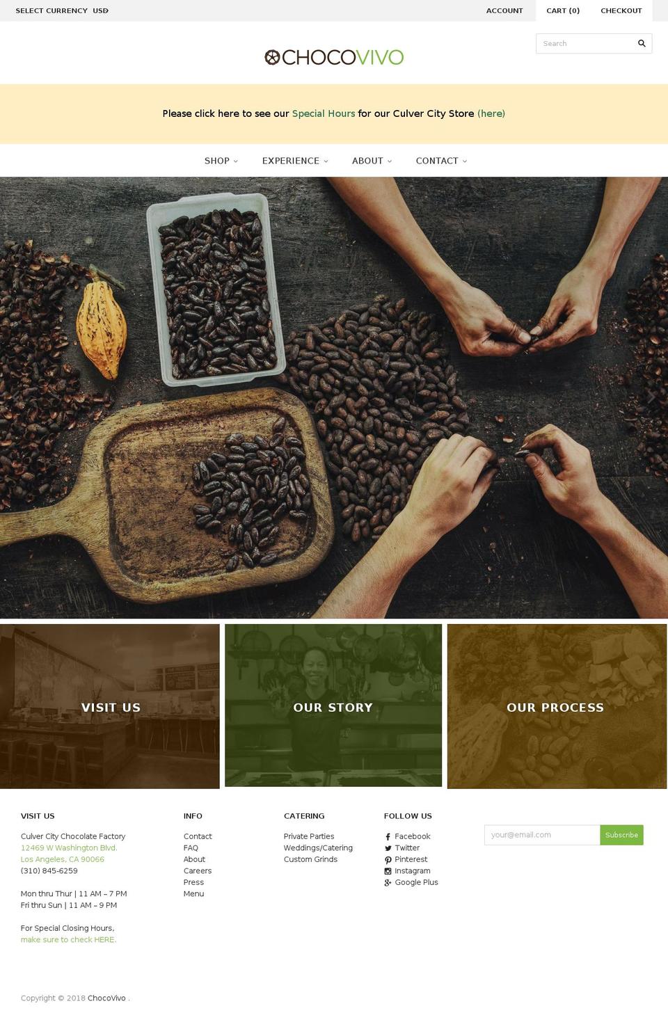 chocovivo.myshopify.com shopify website screenshot