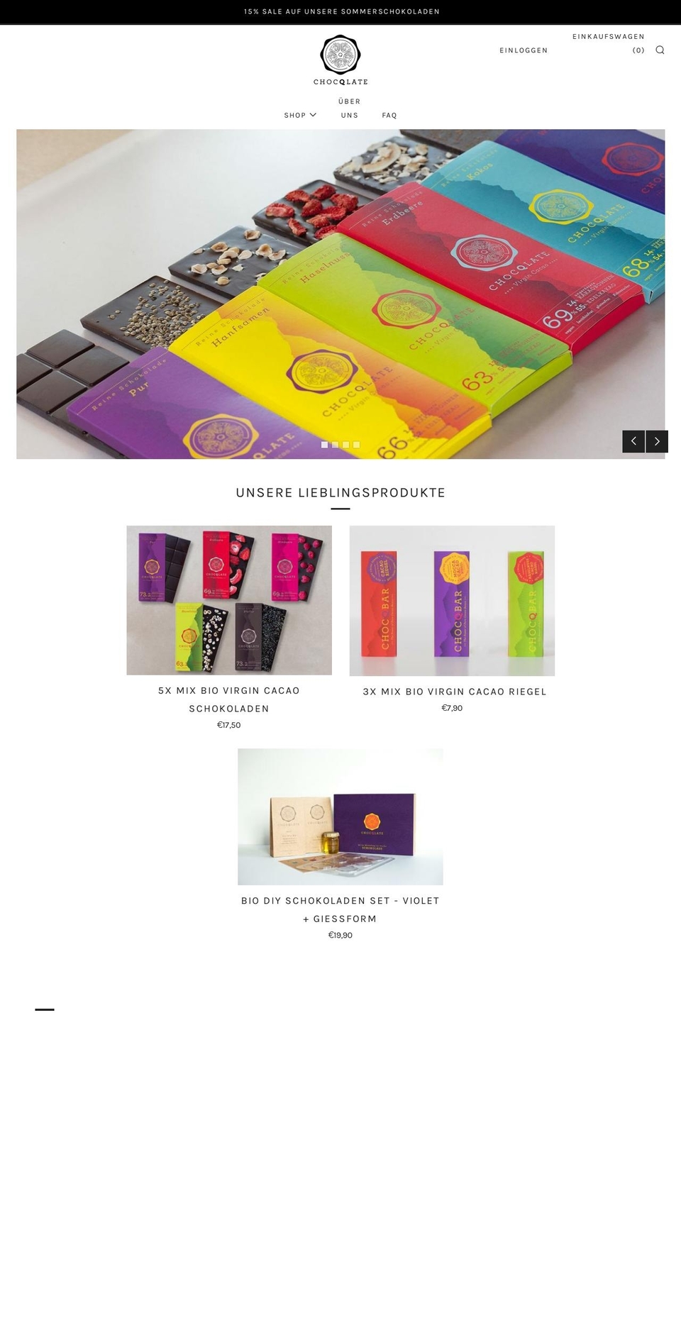 chocqlate.com — Shopify storefront screenshot