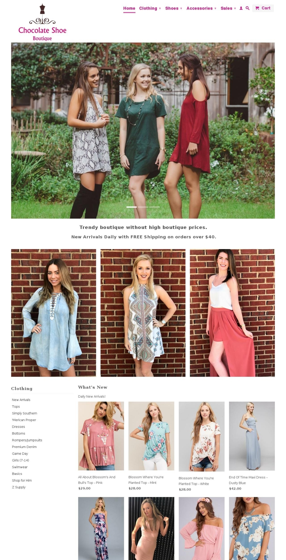 chocshoe.com shopify website screenshot