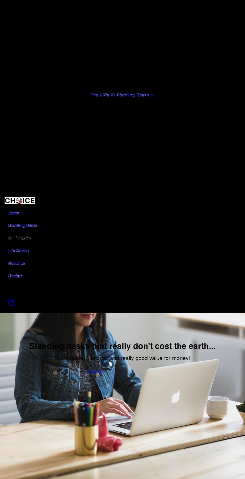 choicedesks.com shopify website screenshot
