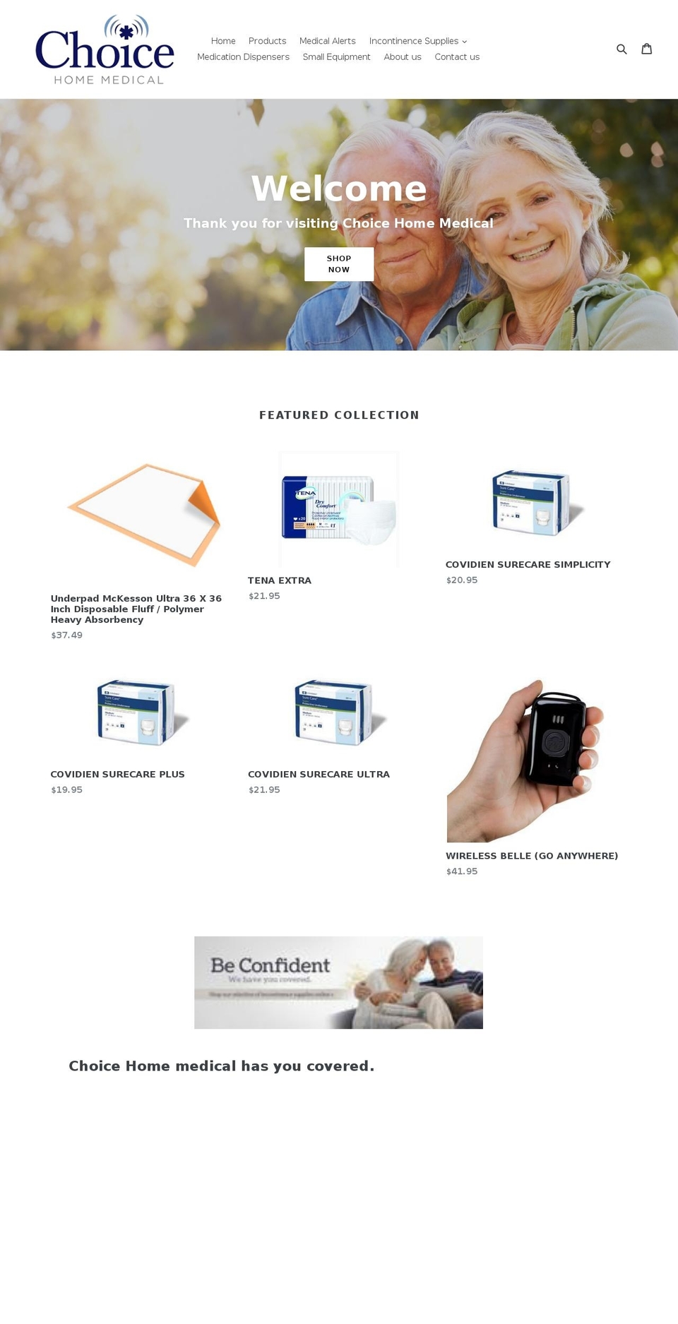 choicemedalert.com shopify website screenshot