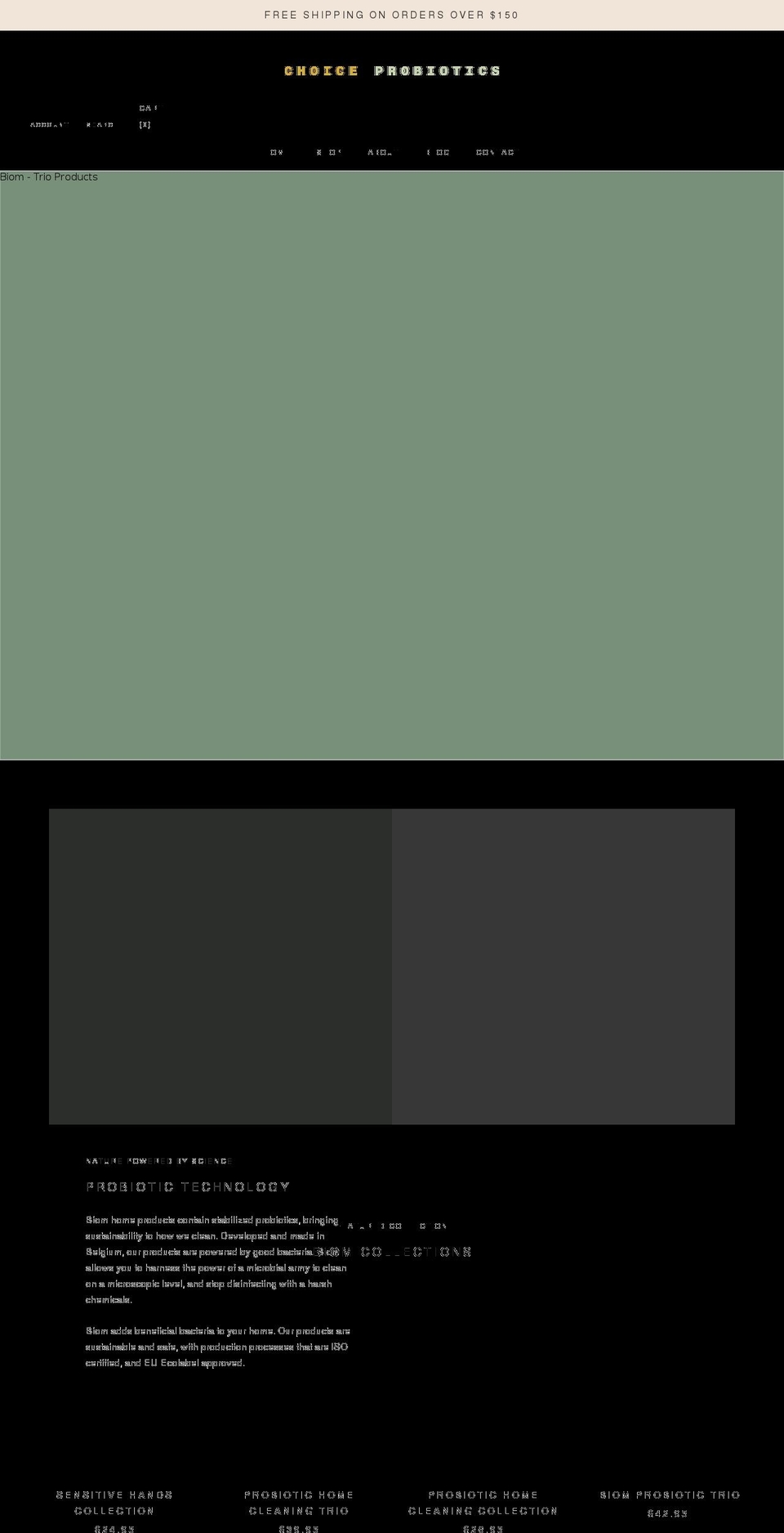 choiceprobiotics.com shopify website screenshot